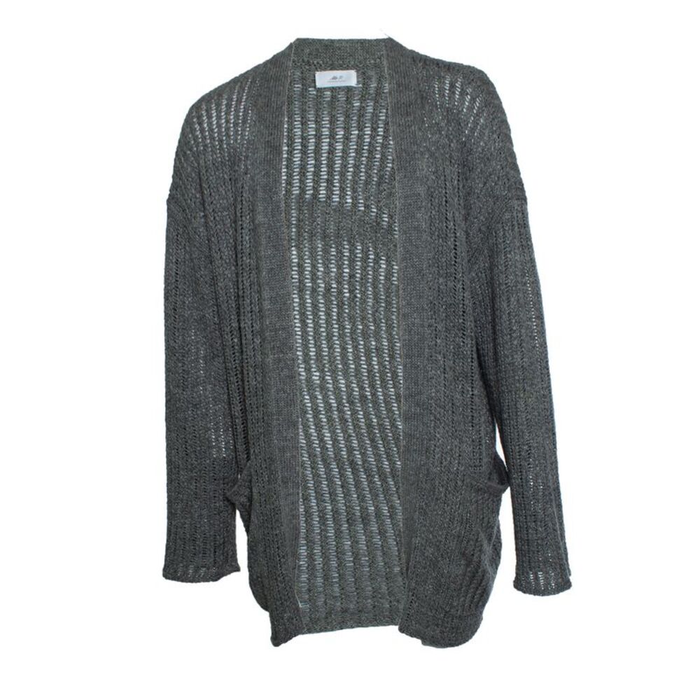 Mr.P., Knitted cardigan with pockets in grey